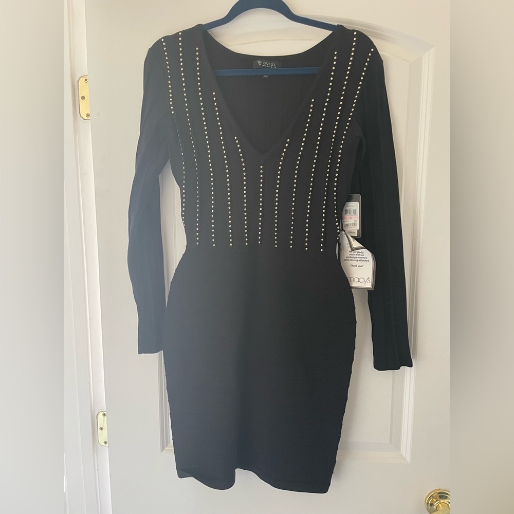 Black bandage dress with studs